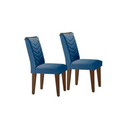 Kit 2 Cadeiras Sala Jantar Londrina Madeira 2 Un Capuccino/Grafite - Rufato - 4 Kit 2 Cadeiras Sala Jantar Londrina Madeira 2 Un Capuccino/Grafite - Rufato - 4