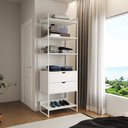 Ver imagem 1 de Modulo Closet Industrial com Gaveta Ferro Branco Branco