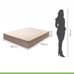 Colchao Queen Molas Ensacadas Corinto 24Cmx158Cmx198Cm  - 6