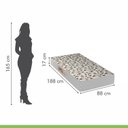 Ver imagem 2 de Colchão Solteiro Duoface Unique Wave D45 17cm X 88cm X 188cm Paropas by Ecosono