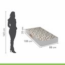 Ver imagem 6 de Colchão Solteiro Duoface Unique Wave D45 25CMX88CMX188CM Paropas By Ecosono Branco