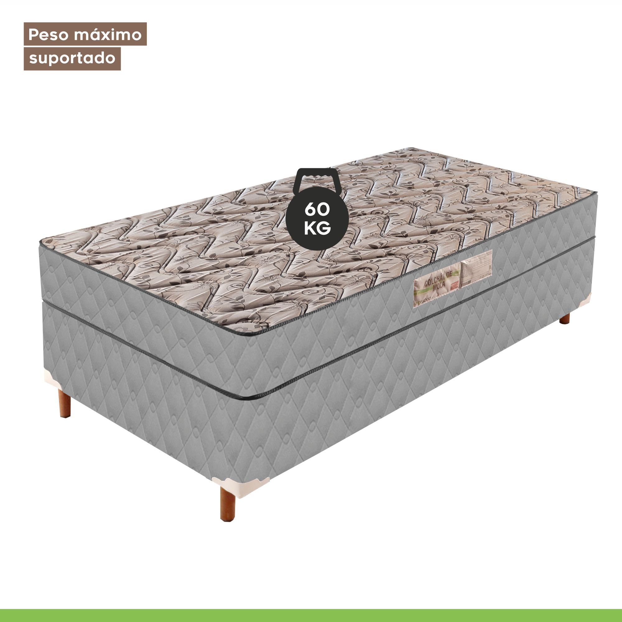 Colchão Solteiro  Duoface Unique D23 16cmx88cmx188cm Paropas By Ecosono - 8