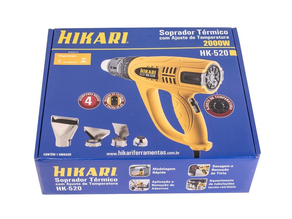 Soprador Térmico 2000W Hikari HK-520 220v - 2