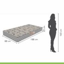 Ver imagem 5 de Colchão Solteiro Molas Ensacadas Siena 22cmx88cmx188cm Paropas by Ecosono