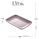 Ver imagem 4 de Kit 12 Travessas para Servir Bandeja Sortida 21,5x14x2,5cm Sobremesa Petiscos Lyor