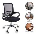 Ver imagem 3 de Kit 2 Cadeiras de Escritorio Begonia Tela Mesh Ergonomico - Preto