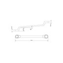 Ver imagem 2 de Chave Estrela 3-8x7-16'' Tramontina com Corpo em Aço Especial Cromado