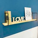 Ver imagem 2 de Prateleira de Parede Bracket Industrial 90cm Natural e Preto