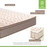 Colchao Casal Molas Ensacadas Corinto 24Cmx138Cmx188Cm Paropas by Ecosono - 3