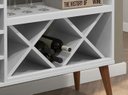 Ver imagem 3 de Adega Estilo Retrô para Bebidas com Pés Palito Style - Branco - Comprar Móveis em Casa