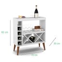 Ver imagem 2 de Adega Estilo Retrô para Bebidas com Pés Palito Style - Branco - Comprar Móveis em Casa