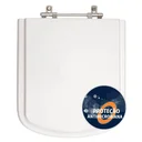 Ver imagem 1 de Assento Sanitário Poliester Antibacteriano Hall Branco para Vaso Roca
