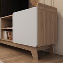 Ver imagem 7 de Rack para Tv até 75'' com 3 Portas 200cm John - Natural/branco