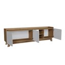 Ver imagem 4 de Rack para Tv até 75'' com 3 Portas 200cm John - Natural/branco
