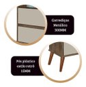 Ver imagem 4 de Mesa de Cabeceira Onix 2 Gavetas - Canela/Off White