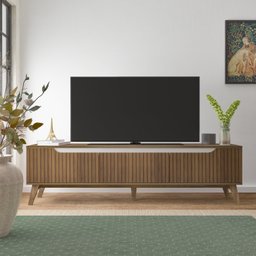 Rack para TV até 75 Polegadas 180cm Impressão 3D Ripada Liverpool Yescasa - 2