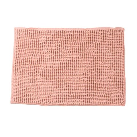 Tapete de Banheiro Chenille Rosa 60x40cm - Uzoo Tapete Chenille 60x40cm Rosa