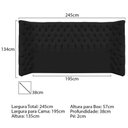 Ver imagem 4 de Kit Cabeceira e Calçadeira Baú King Everest P02 195cm para Cama Box Corano - Doce Sonho Móveis