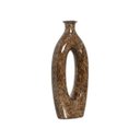 Ver imagem 3 de Vaso Decorativo de Mesa Marrom Decoração de Sala Taj Petra 47x21x8,5 cm