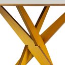 Ver mais imagens de Mesa de Jantar Redonda Madeira Maciça 4 Lugares 120cm Lisboa Marrom/Nozes