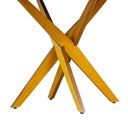 Ver imagem 7 de Mesa de Jantar Redonda Madeira Maciça 4 Lugares 120cm Lisboa Marrom/Nozes