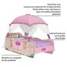 Jogo de Quarto Infantil Cama Princesas Disney Star com Dorsel e Roupeiro Castelo Pura Magia - 3