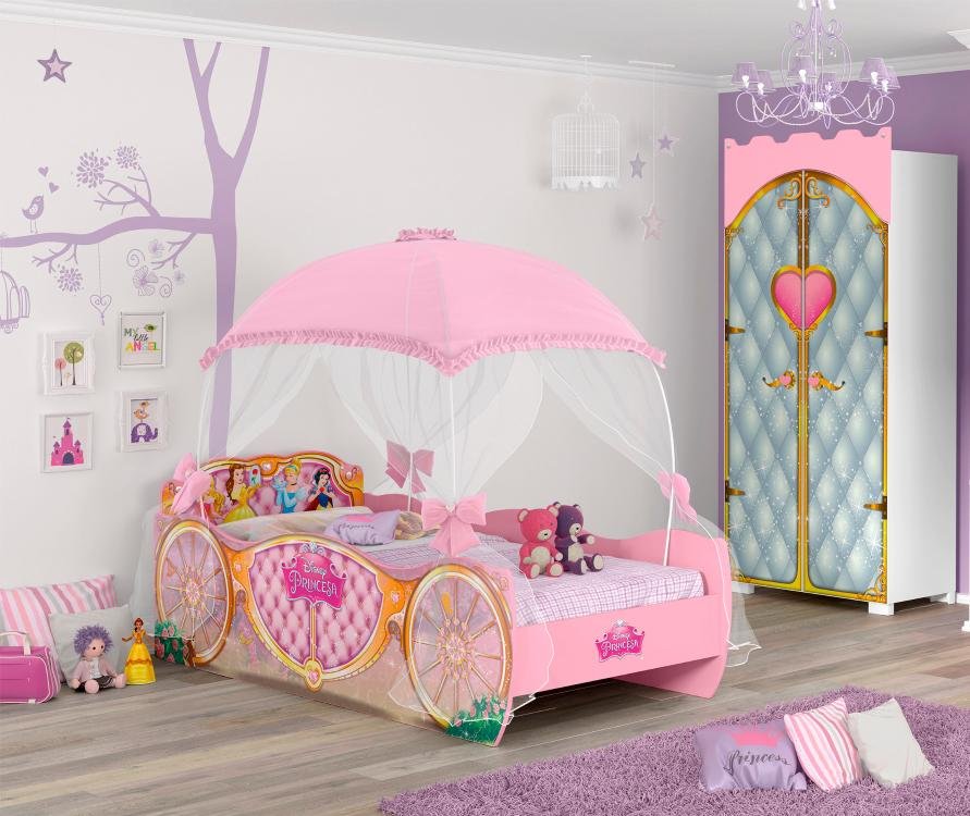 Cama Juvenil Barbie Star Com Dossel - Pura Magia