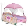 Jogo de Quarto Infantil Cama Princesas Disney Star com Dorsel e Roupeiro Castelo Pura Magia - 4