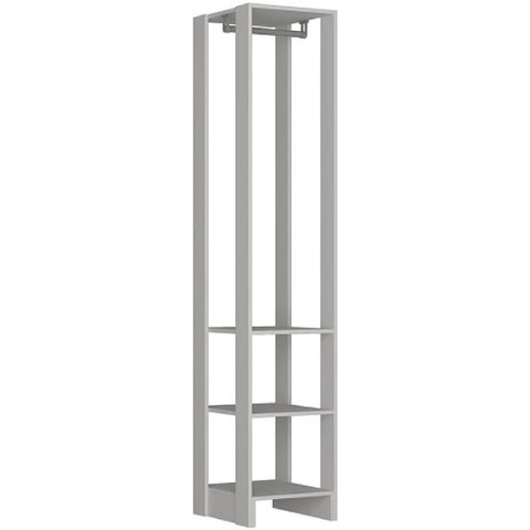 Closet com 1 Cabideiro e 2 Prateleiras Yes Nova Mobile Branco