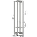 Ver imagem 3 de Closet com 1 Cabideiro e 2 Prateleiras Yes Nova Mobile Branco