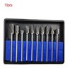 10 Fresa Lima Tungstenio Gravação Broca Mini Retifica Dremel - 1