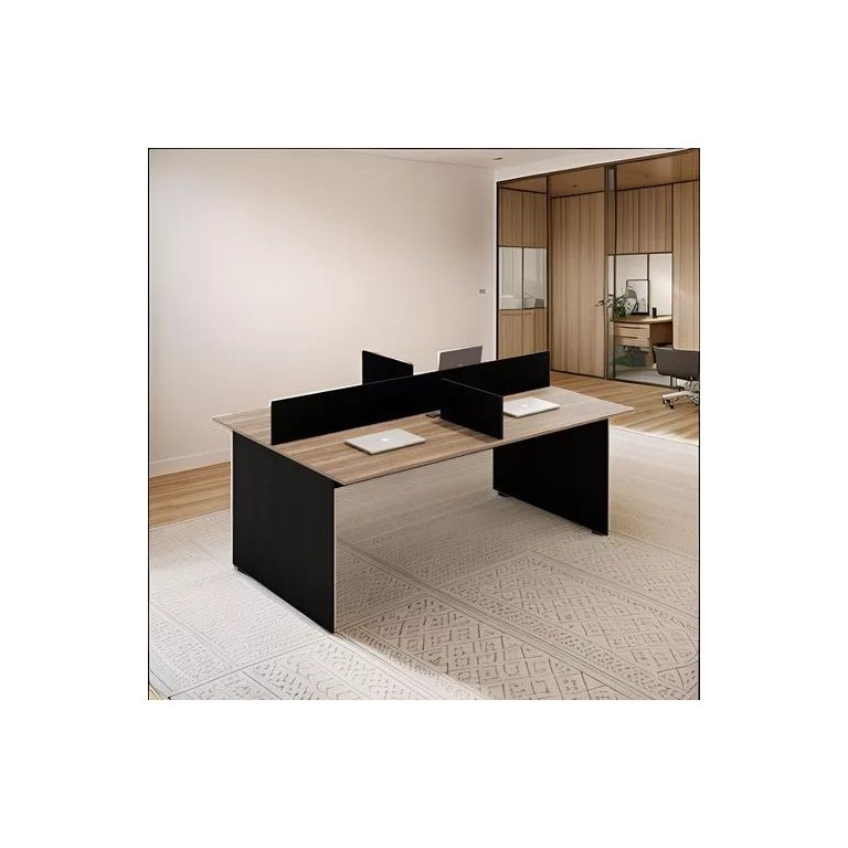 Plataforma Trabalho Call Center Escritor 4 Lugares 1.80x1,20 Atacadao Moveis Escritorio