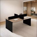 Ver imagem 1 de Plataforma Trabalho Call Center Escritor 4 Lugares 1.80x1,20 Atacadao Moveis Escritorio