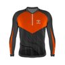 Camisa Ciclismo Manga Longa Sertões S10 Cinza - Laranja Tam. Gg - 1