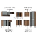 Ver imagem 5 de Armário de Cozinha Completa de Canto 417cm Rustic/Cinza Emilly Ice Madesa