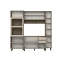 Ver imagem 3 de Cozinha Compacta Connect 9 Portas 2 Gavetas 100% MDF com Vidro Reflecta Duna/Cristal - Henn