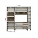 Ver imagem 4 de Cozinha Compacta Connect 9 Portas 2 Gavetas 100% MDF com Vidro Reflecta Duna/Cristal - Henn
