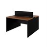 Mesa Estação de Trabalho Dupla com Painel Divisor Espresso Móveis - 1