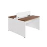 Mesa Estação de Trabalho Dupla com Painel Divisor Espresso Móveis - 4