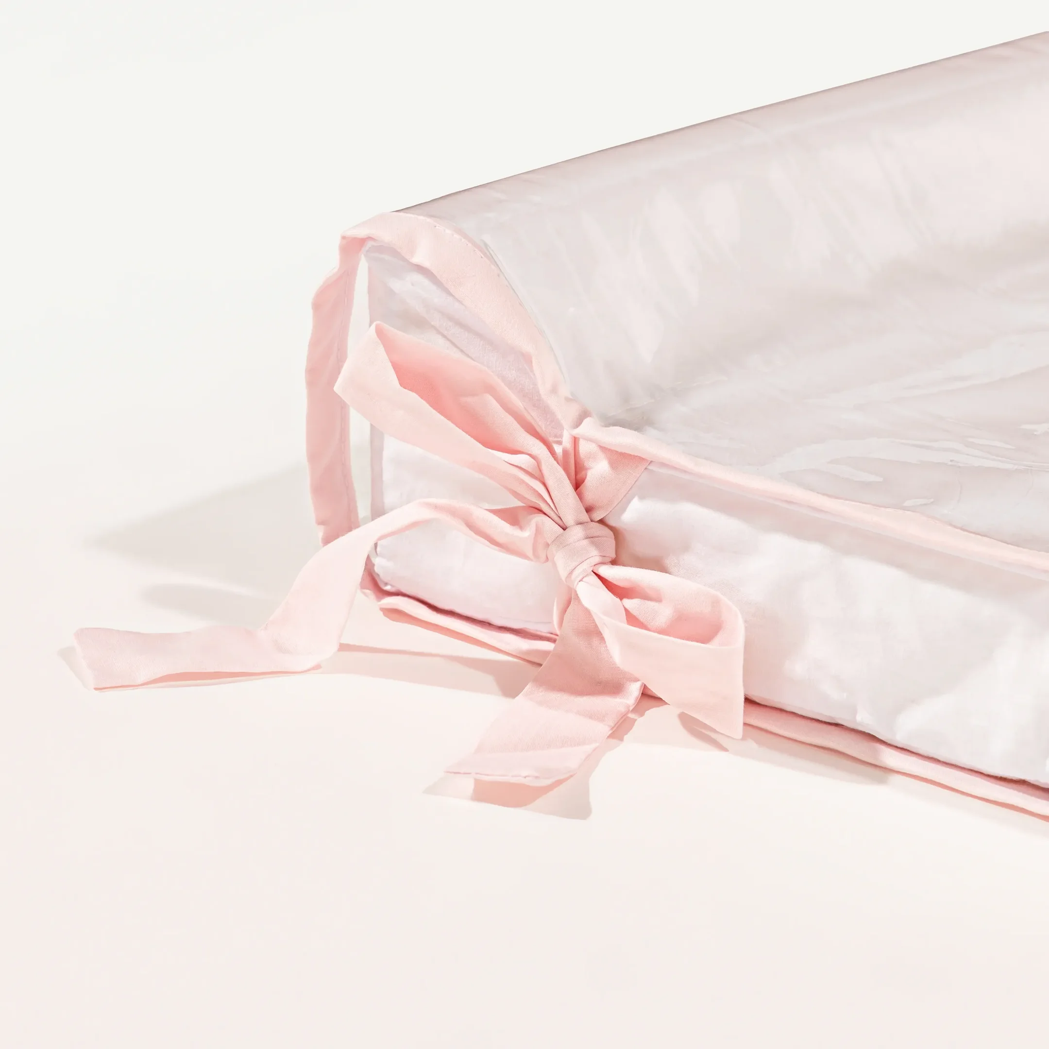 Ver imagem 2 de Trocador Rosa | Formato Anatômico/concha | Percal 230 Fios 100% Algodão Antialérgico | Capa Plástica