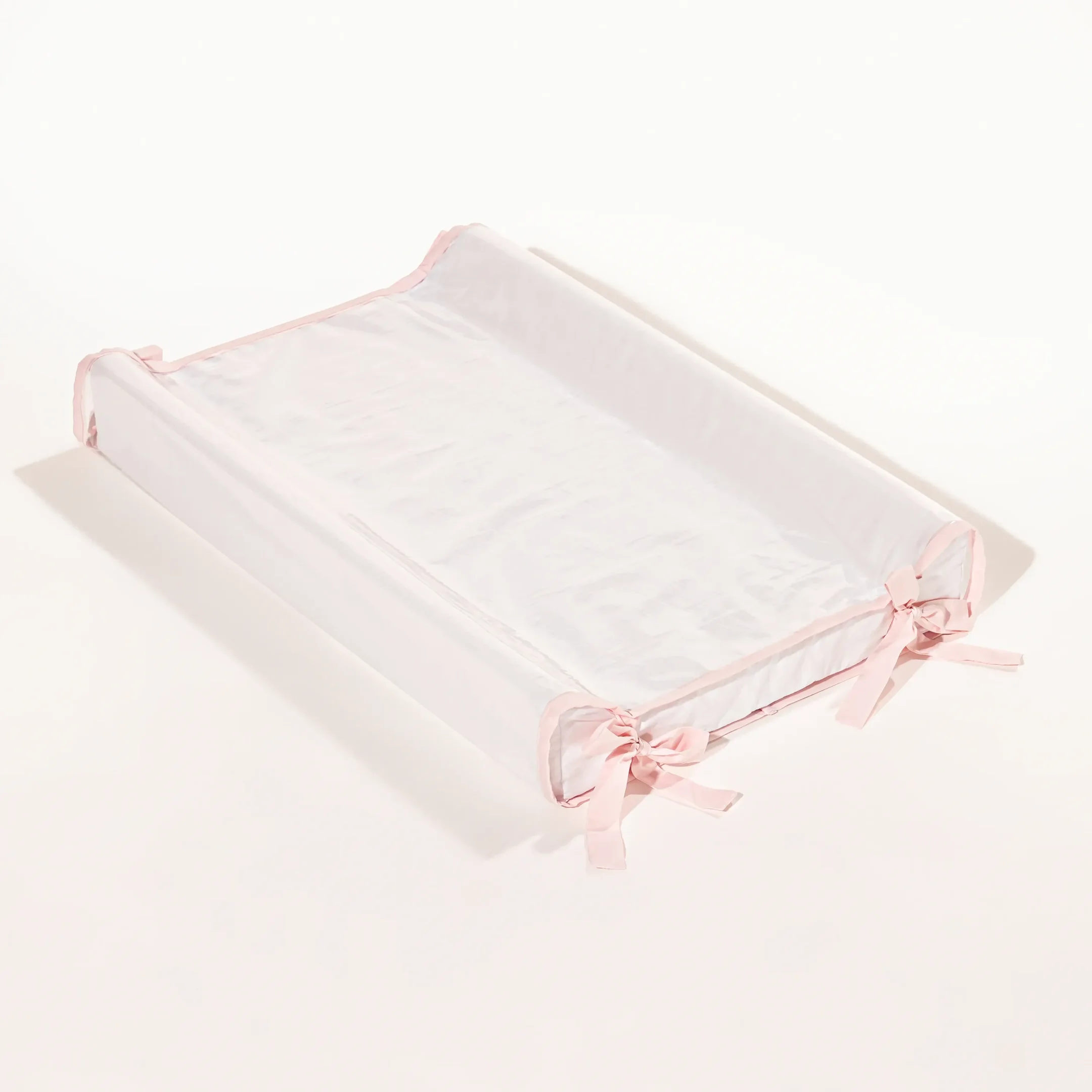 Ver imagem 1 de Trocador Rosa | Formato Anatômico/concha | Percal 230 Fios 100% Algodão Antialérgico | Capa Plástica