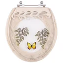 Ver imagem 2 de Assento Sanitário Para Ravena Deca E Lixeira Decorados Creme