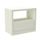 Ver imagem 3 de Kit Cabeceira Casal Ripado Painel MDF Off White com 2 Mesas Dalla Costa Móveis