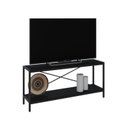 Ver imagem 3 de Estante para TV até 50 Polegadas 1 Nicho Aéreo 1 Estante Estilo Industrial Active Yescasa Preto
