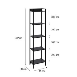 Estante para TV até 50 Polegadas 1 Nicho Aéreo 1 Estante Estilo Industrial Active Yescasa - 17
