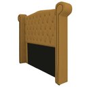 Ver imagem 3 de Kit Cabeceira 160 cm Suede + Calçadeira Madrid Mostarda