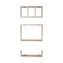 Ver imagem 6 de Kit 3 Peças Nicho Prateleira para Banheiro Carvalho 40 X 12cm