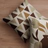 Capa de Almofada Triângulos Bege 43cm - 3