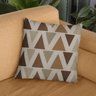 Capa de Almofada Triângulos Bege 43cm - 2