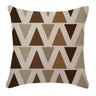 Capa de Almofada Triângulos Bege 43cm - 1